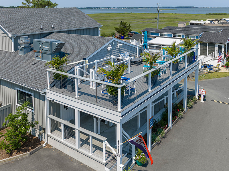 outside-cafe Casual waterfront dining without leaving the community. Open seasonally with a rotating menu.